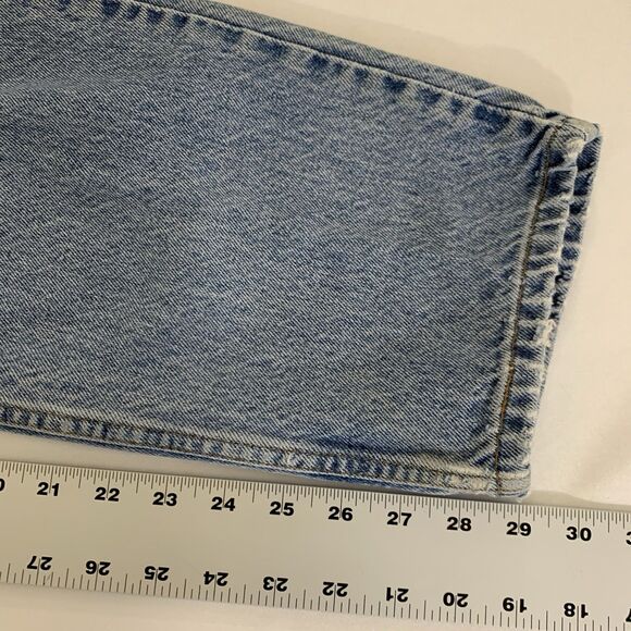 VTG 90s Levis 550 Relaxed Fit Jean Men 38x30 Light Denim Orange Tab Grunge 36x29 - Picture 10 of 10